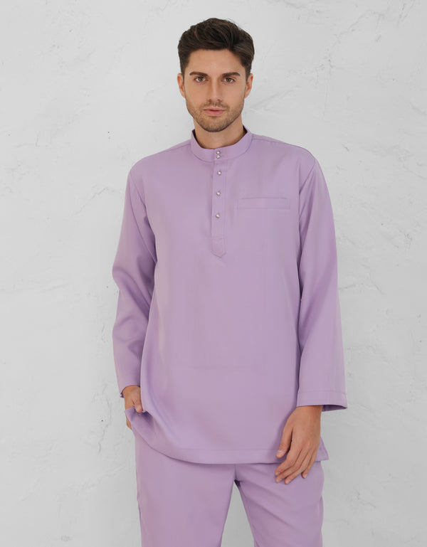 BAJU MELAYU AQSAD S/FIT (LILAC)